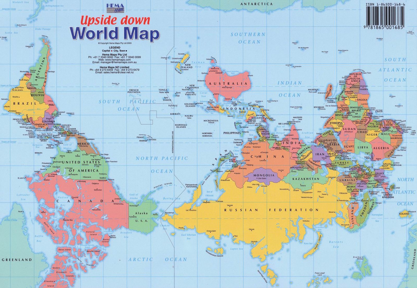 The Upside Down Map of the World
