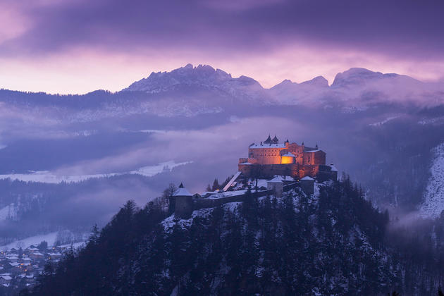 Werfen castle in Austria. Photo by Goran Jovic.
