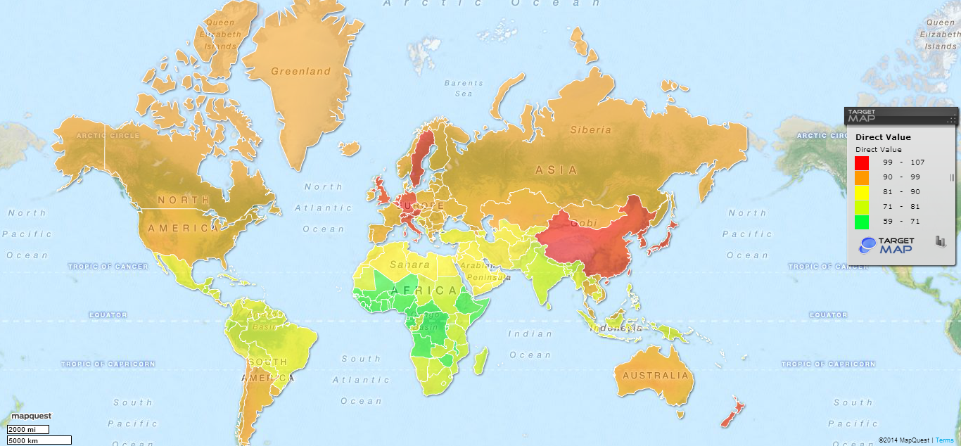 Average Iq Map Of The World United States Map