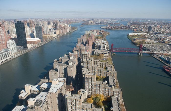 New York City's Roosevelt Island is view