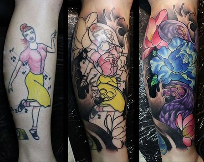 The Best Cover-up Tattoos (24 pictures)
