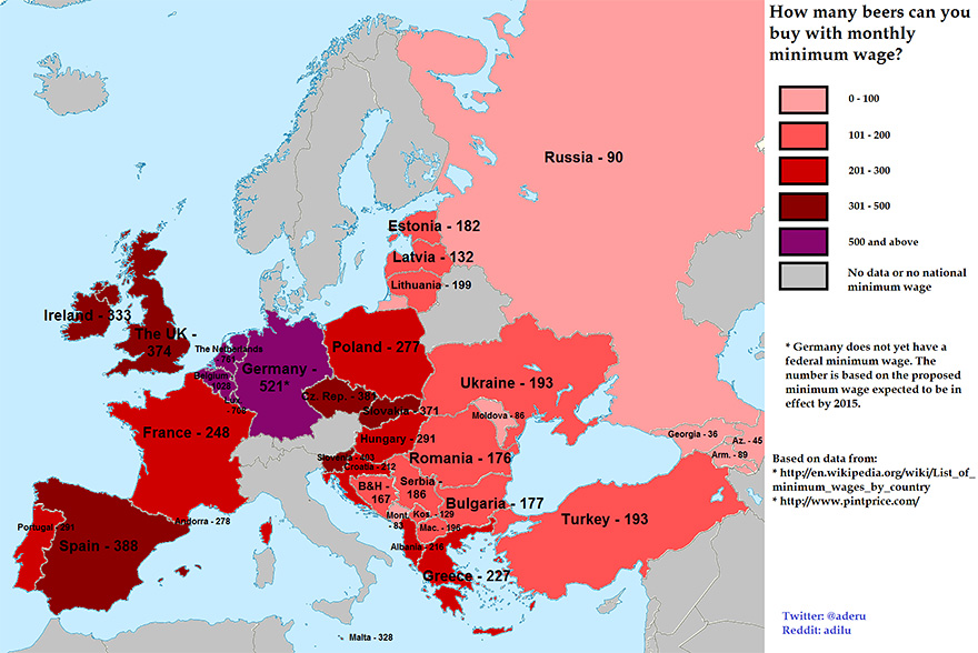 Wondering Maps on X: A map I made of the average breast size in Europe   #maps  / X