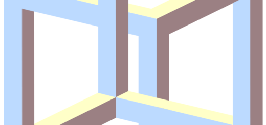 impossible cube illusion